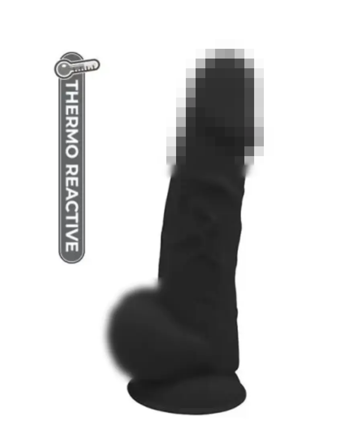 Фалоїмітатор термоактивний REAL LOVE 8.5, Black, 22х5,3 см., фото 1