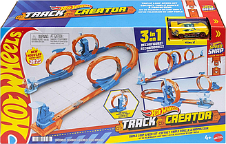 Трек Хот Вілс Потрійна петля Hot Wheels Track Triple Loop JDW39