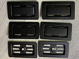 Декоративна накладка, сіточка прямокутна 35 мм х 62 мм на перелив для кухонної мийки чорна