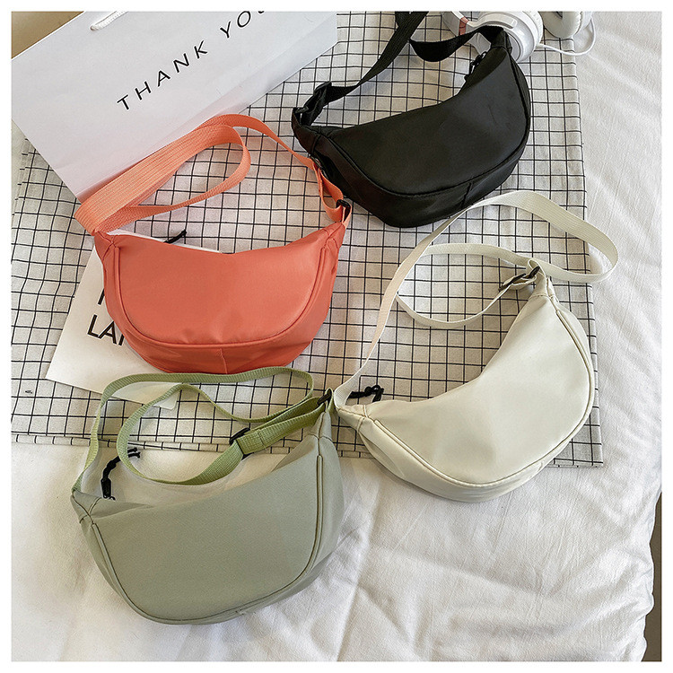 Жіноча бананка через плече сумка сідло кросбоді чорна біла зелена оранжева, фото 1