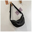 Жіноча бананка через плече сумка сідло кросбоді чорна біла зелена оранжева, фото 2