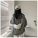 Жіноча бананка через плече сумка сідло кросбоді чорна біла зелена оранжева, фото 8