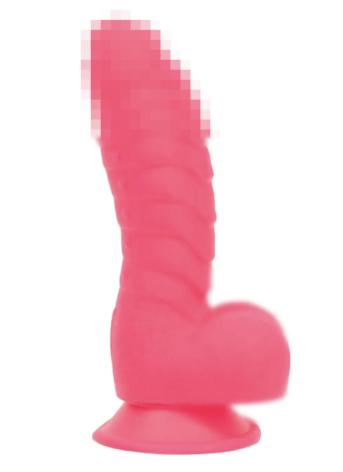 Фалоімітатор ADDICTION - Tom 7" Dildo With Balls - Pink + віброкуля, 17,8 х4, 4 см., фото 1