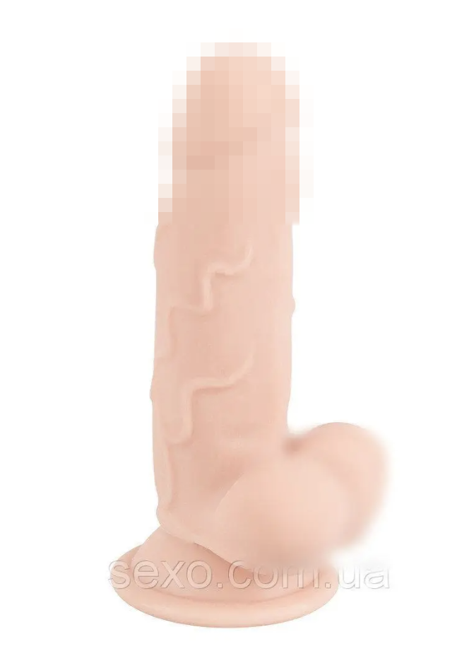 Фалоїмітатор із мошоком — NS Dildo with a Suction Cup, 17х4,2 см., фото 1