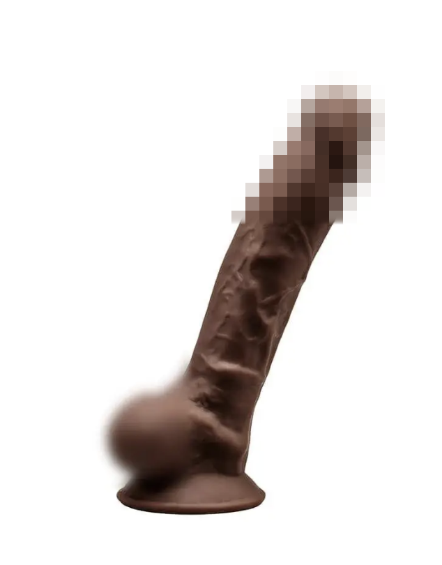 Фаллоїмітатор Silexd Johnny Brown Premium Silicone Dildo MODEL 1 size 7", 18,5х3,8 см., фото 1