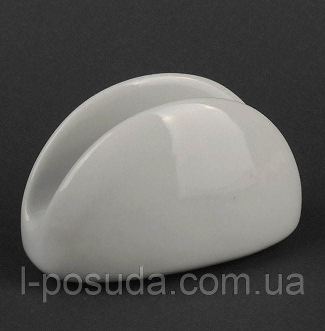 Підставка порцелянова для серветок Напів кругла d90мм, фото 1