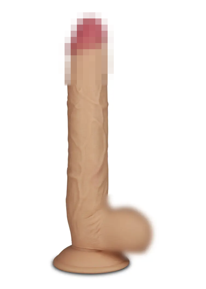 Фалоїмітатор Legendary King Sized Realistic Dildo Flesh 10", 27,5х4,5 см., фото 1
