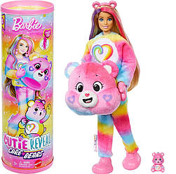 Лялька Барбі у костюмі Ведмедик Єдність Нова хвиля Barbie Cutie Reveal Care Bears JFV60