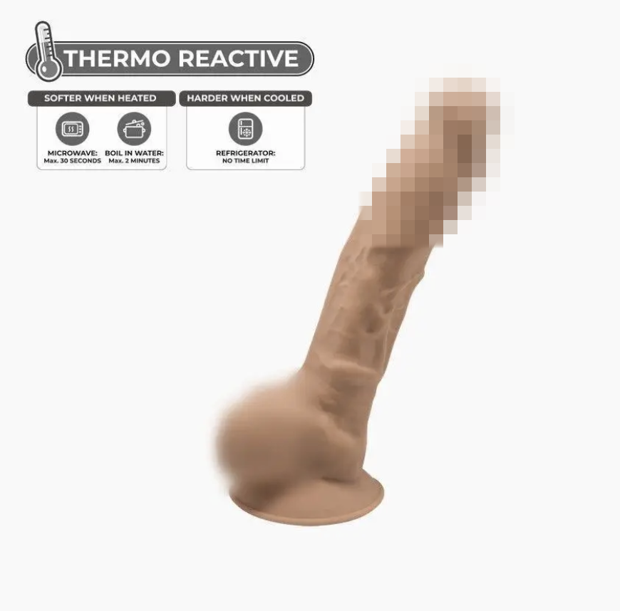 Фалоїмітатор Silexd Johnny Caramel Premium Silicone Dildo MODEL 1 size 7", 18,5х3,8 см., фото 1