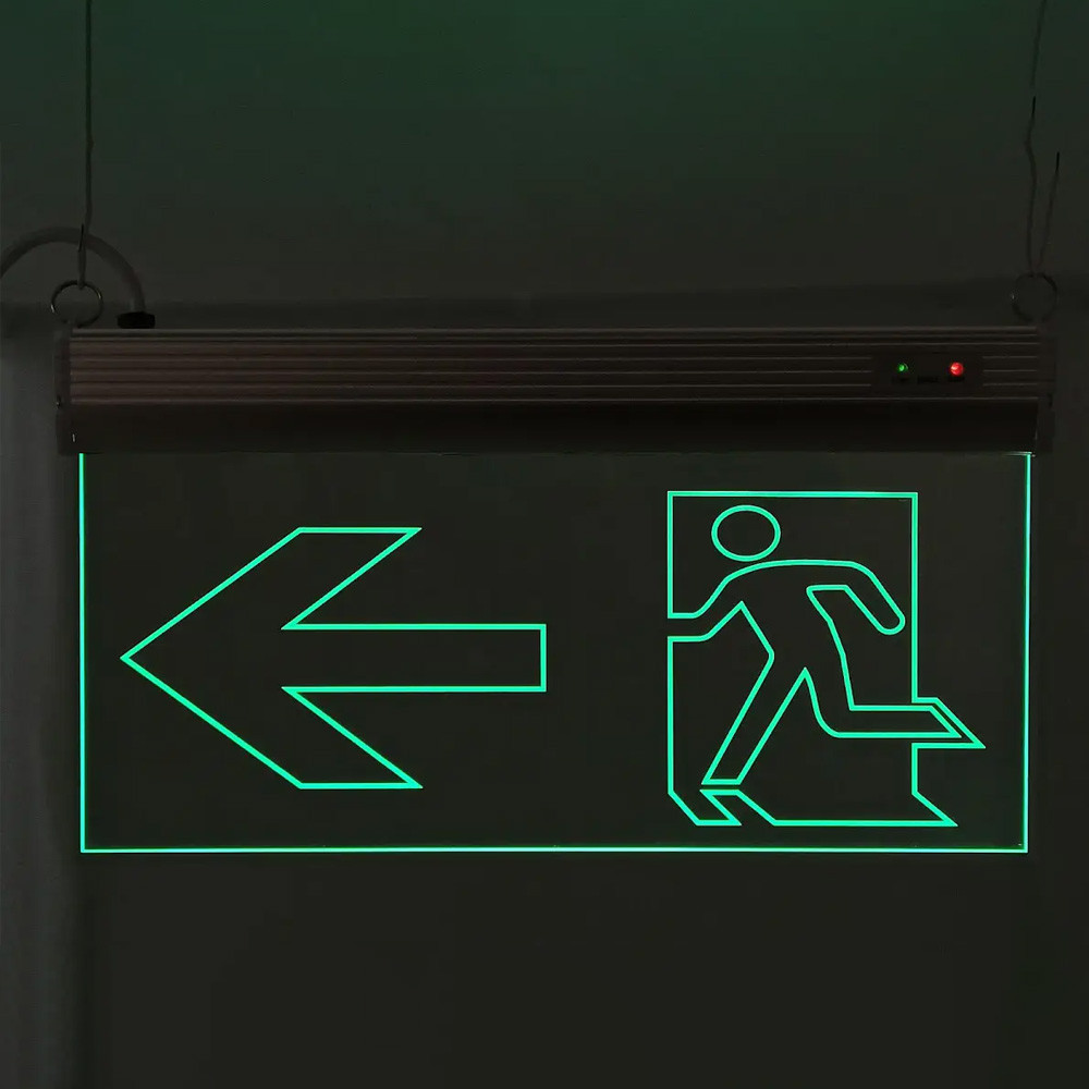 Світильник аварійний евакуаційний Двері Ліворуч S503 ACRYLIC LED 3W GRAVING Ny95000496