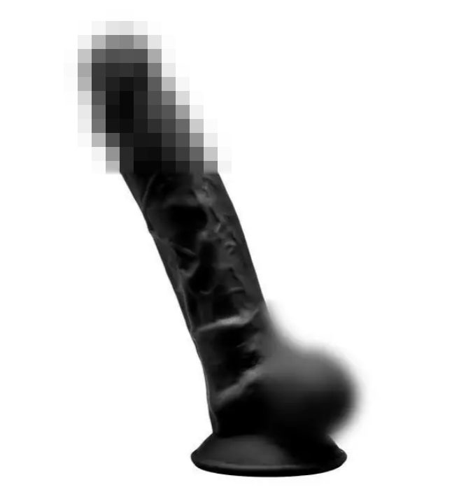 Фалоїмітатор Silexd Johnny Black Premium Silicone Dildo MODEL 1 size 7", 18,5х3,8 см., фото 1