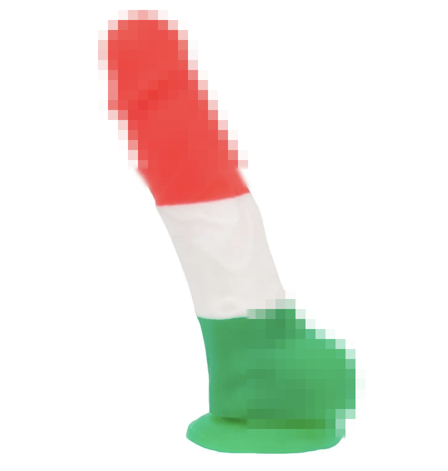 Кольоровий фалоїмітатор ADDICTION — LEONARDO — 7" — 3 COLOURS, + вібропуля, 17,8х3,8 см., фото 1