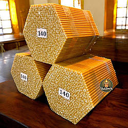 Свічка церковна № 140 3 упаковки (1 упаковка 700 штук) час горіння 30 хвилин