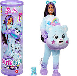 Лялька Барбі у костюмі Ведмедик Буркотун Нова хвиля Barbie Cutie Reveal Care Bears JFV61