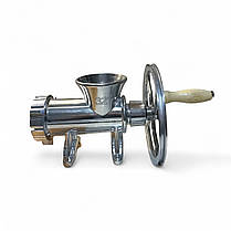 М'ясорубка алюмінієва зі шківом №32, універсальна для електроприводу та ручного використання, фото 3