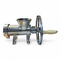 М'ясорубка алюмінієва зі шківом №32, універсальна для електроприводу та ручного використання, фото 5