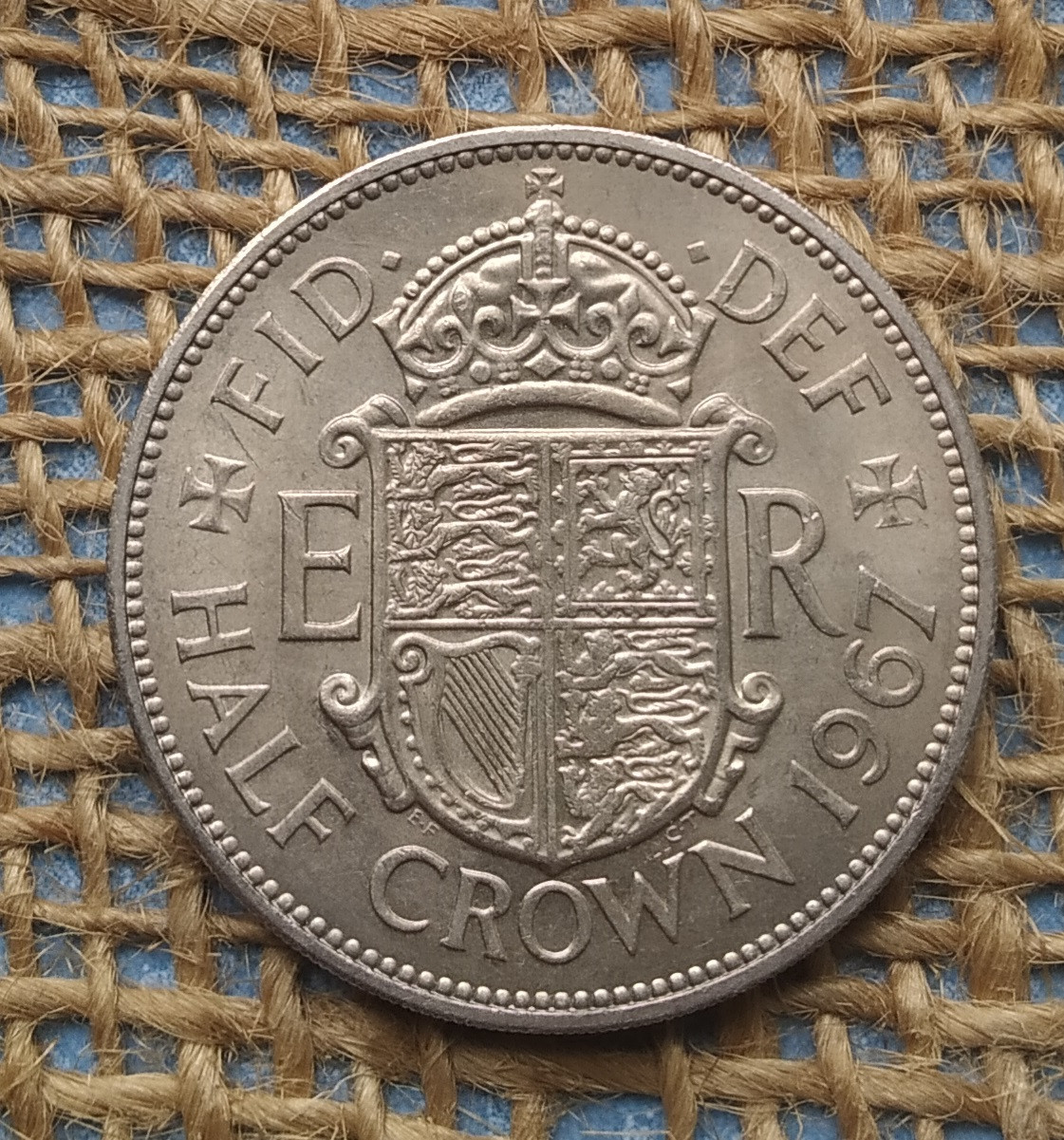 1/2 крони 1967 року. Велика Британiя, фото 1