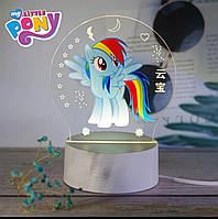 Нічник My Little Pony — LED-лампа для дітей, нічне світло Поні Іскорка