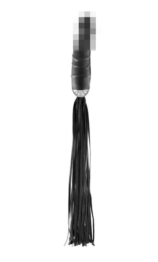 Фалоімітатор з флогером Fetish Tentation Whip with Dildo Handle, 15х3,1 см., фото 1