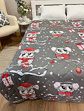 Плед новорічний на еко овчині Півтораспальний, фото 3