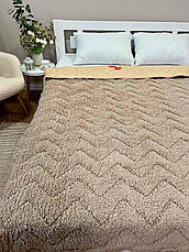 Плед новорічний на еко овчині Півтораспальний, фото 4