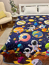 Плед новорічний на еко овчині Півтораспальний, фото 2