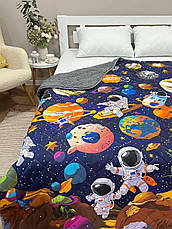 Плед новорічний на еко овчині Півтораспальний, фото 4