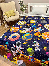 Плед новорічний на еко овчині Півтораспальний, фото 5