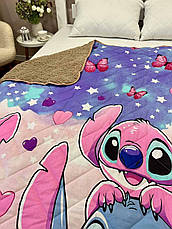 Плед новорічний на еко овчині Півтораспальний, фото 5