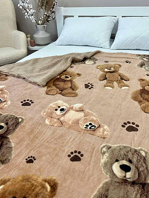 Плед на овчині Півтораспальний, фото 2