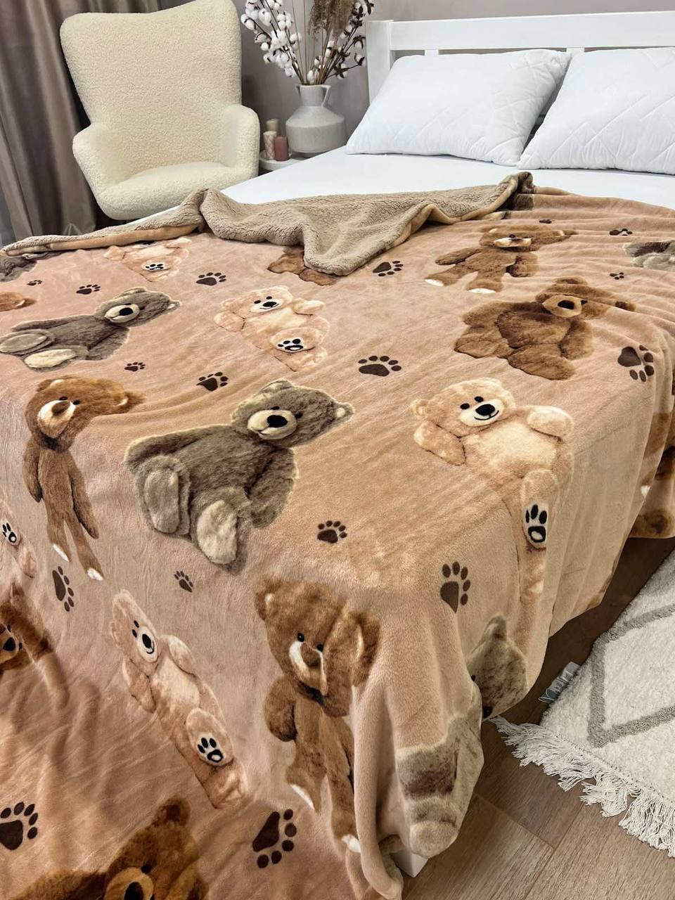 Плед на овчині Півтораспальний