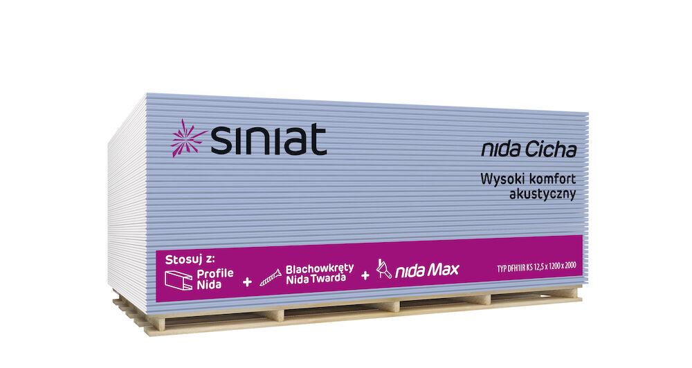 Гіпсокартон звукоізоляційний NIDA CICHA 12,5 мм (1200x2000 мм), фото 1