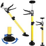 Телескопічний опорний Домкрат для будівельно-монтажних робіт регульований опорний із неіржавкої сталі, фото 4