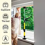 Телескопічний опорний Домкрат для будівельно-монтажних робіт регульований опорний із неіржавкої сталі, фото 5