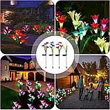 Садовий ліхтар у пакованні 1 шт. на сонячній батареї "Лілія" 74 см BS-037, фото 3