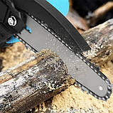 Акумуляторна мінімізова Electric chain saw 8 дюймів + 2 акумулятори 48V Мініпила садова, фото 7