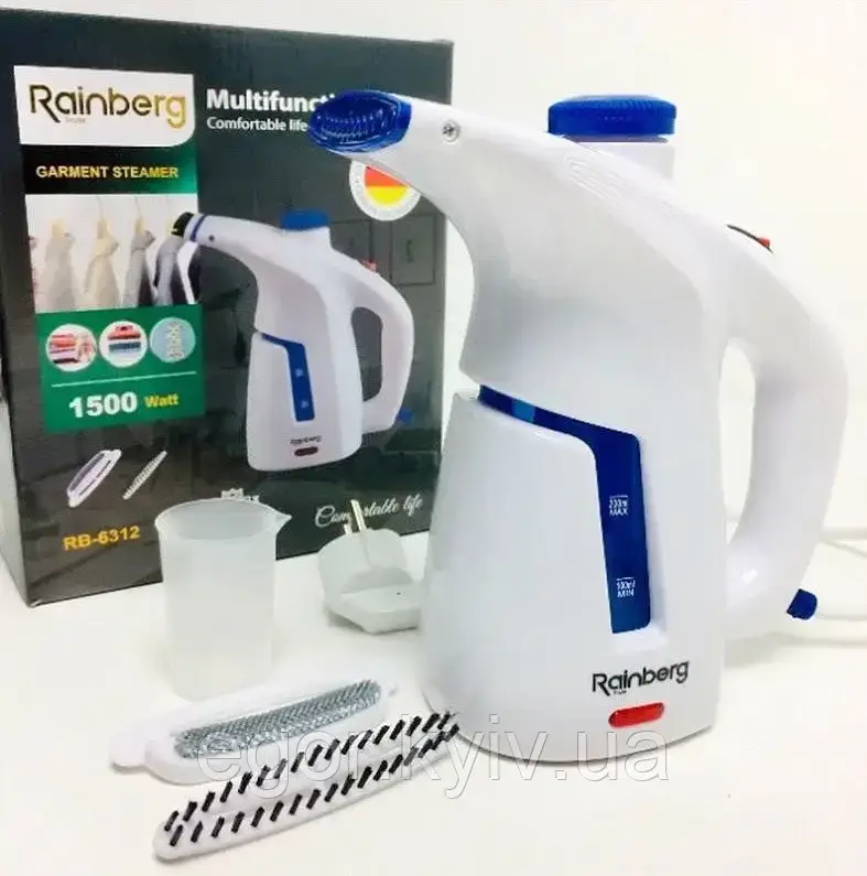 Ручний відпарювач для одягу Rainberg RB-6312 вертикальний, 1500 Вт, фото 1