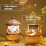 Музичний нічник-проєктор з Bluetooth Карусель зайчиків WH-E11-02 Дитячий музичний нічник, фото 3