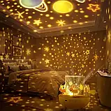 Музичний нічник-проєктор з Bluetooth Карусель зайчиків WH-E11-02 Дитячий музичний нічник, фото 7