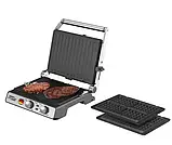 Контактний Гриль Вафельниця 2в1 Zepline ZP-809 Багатофункціональний прес-гриль зі змінними пластинами 3500W, фото 5