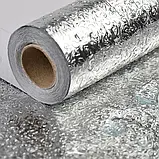 Кухонна оливостійка фольга самоклейна для кухні 60 см*5м/Алюмінієва плівка для кухонних поверхонь, фото 7