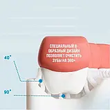 Дитяча U-подібна зубна щітка капа 2-12 років для хлопчиків на 360 градусів Синя, фото 3