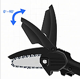 Ланцюгова електропила Сhainsaw для обрізання дерев і чагарників Ручна пила з 2 знімними акумуляторами 24V, фото 2