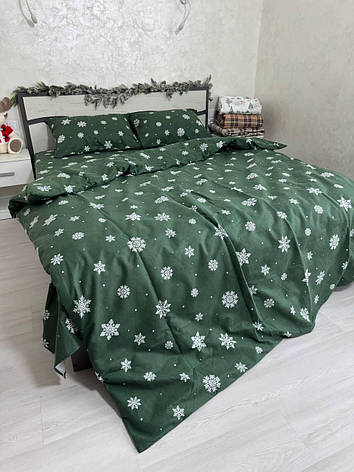 Байковий комплект постільної білизни Півтораспальний розмір, фото 1