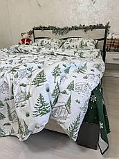 Байковий комплект постільної білизни Півтораспальний розмір, фото 3