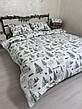 Байковий комплект постільної білизни Півтораспальний розмір, фото 6
