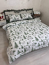 Байковий комплект постільної білизни Півтораспальний розмір, фото 2
