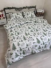 Байковий комплект постільної білизни Півтораспальний розмір, фото 3
