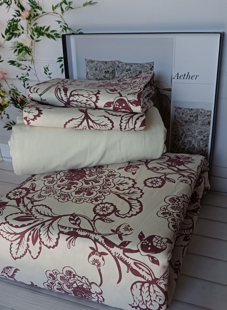 Постільна білизна Belizza Home фланелеве байкове євро розмір Aether, фото 1