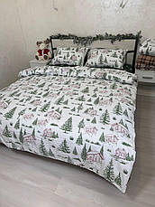 Байковий комплект постільної білизни Півтораспальний розмір, фото 3